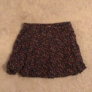 Floral mini skirt